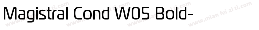 Magistral Cond W05 Bold字体转换